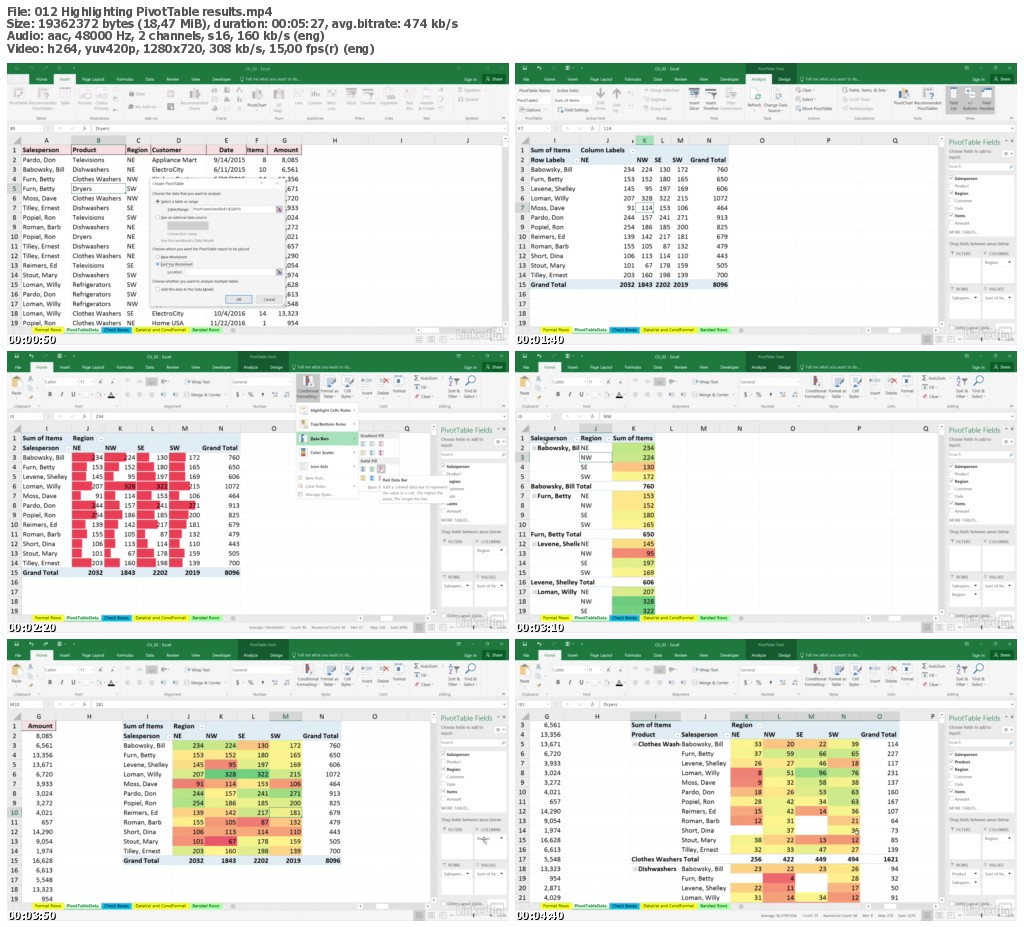 Lynda - Excel 2016: Conditional Formatting in Depth