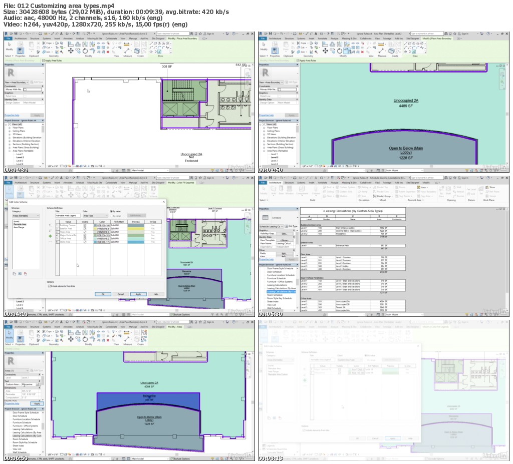 Lynda - Revit Areas