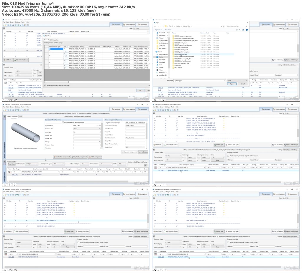 Lynda - AutoCAD Plant 3D Essential Training: Specs & Catalogs