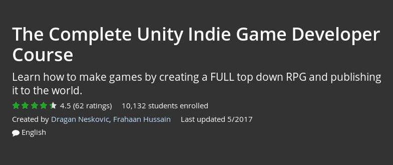 Udemy - The Complete Unity Indie Game Developer Course