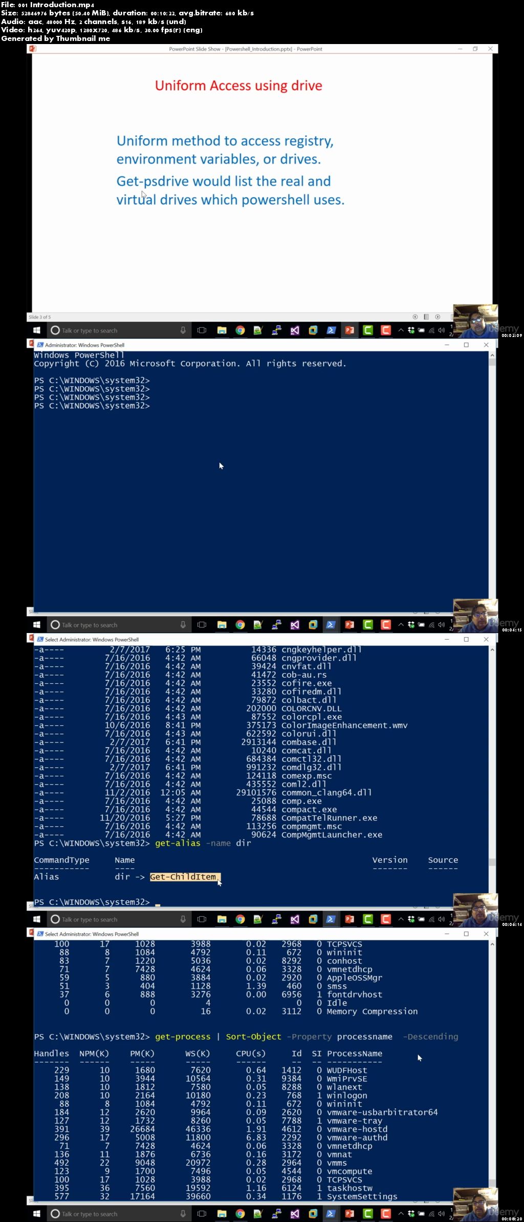 PowerShell commands and scripting