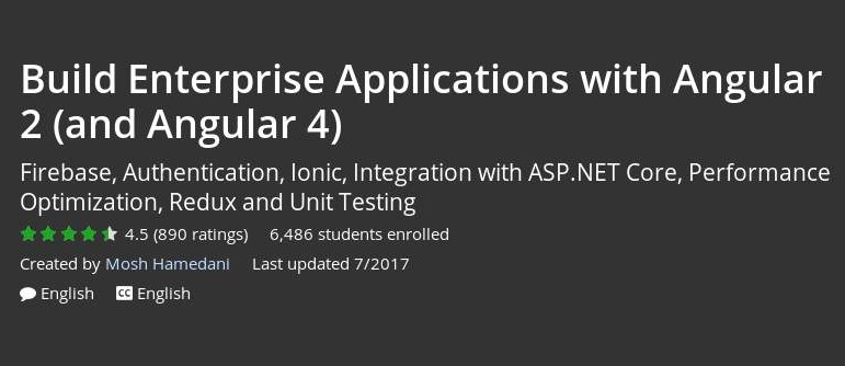 Udemy - Build Enterprise Applications with Angular 2 (and Angular 4)