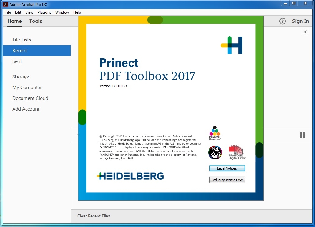 Heidelberg Prinect PDF Toolbox 17.00.023