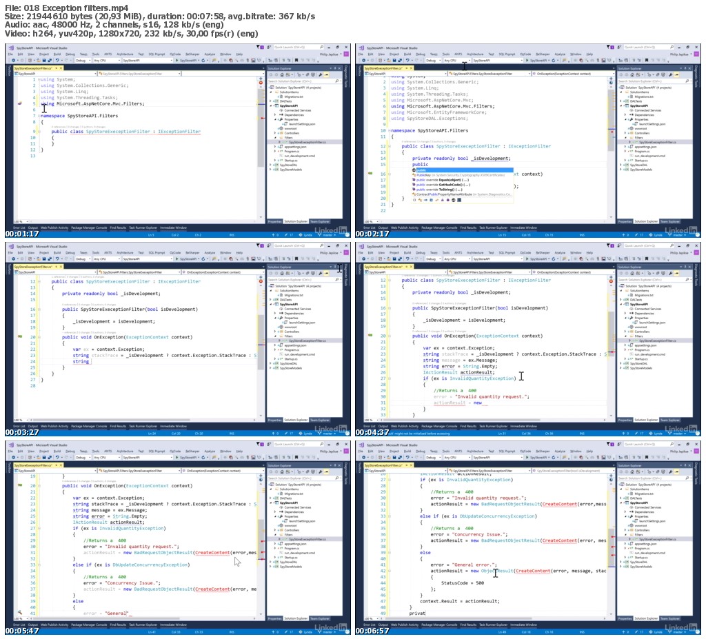 Lynda - Migrating from ASP.NET Web API 2.2 to ASP.NET Core