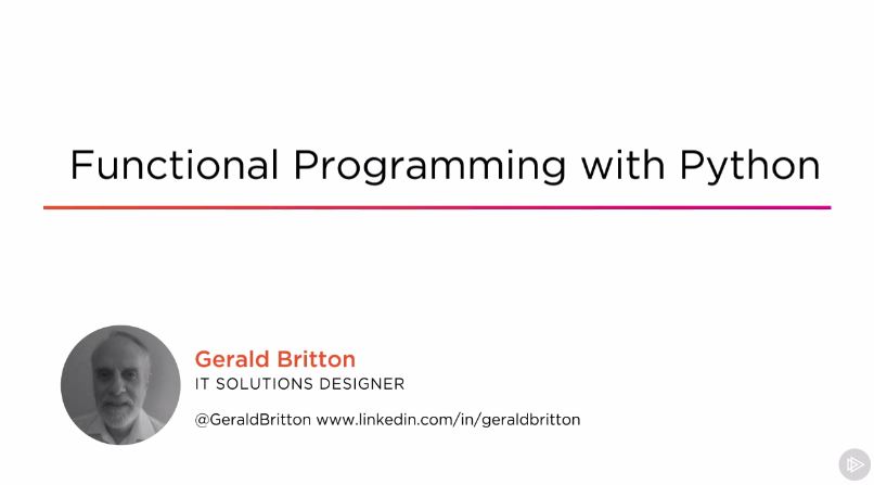 Functional Programming with Python