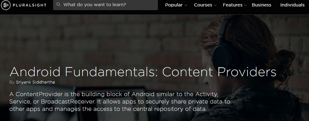 Android Fundamentals - Content Providers (2017)