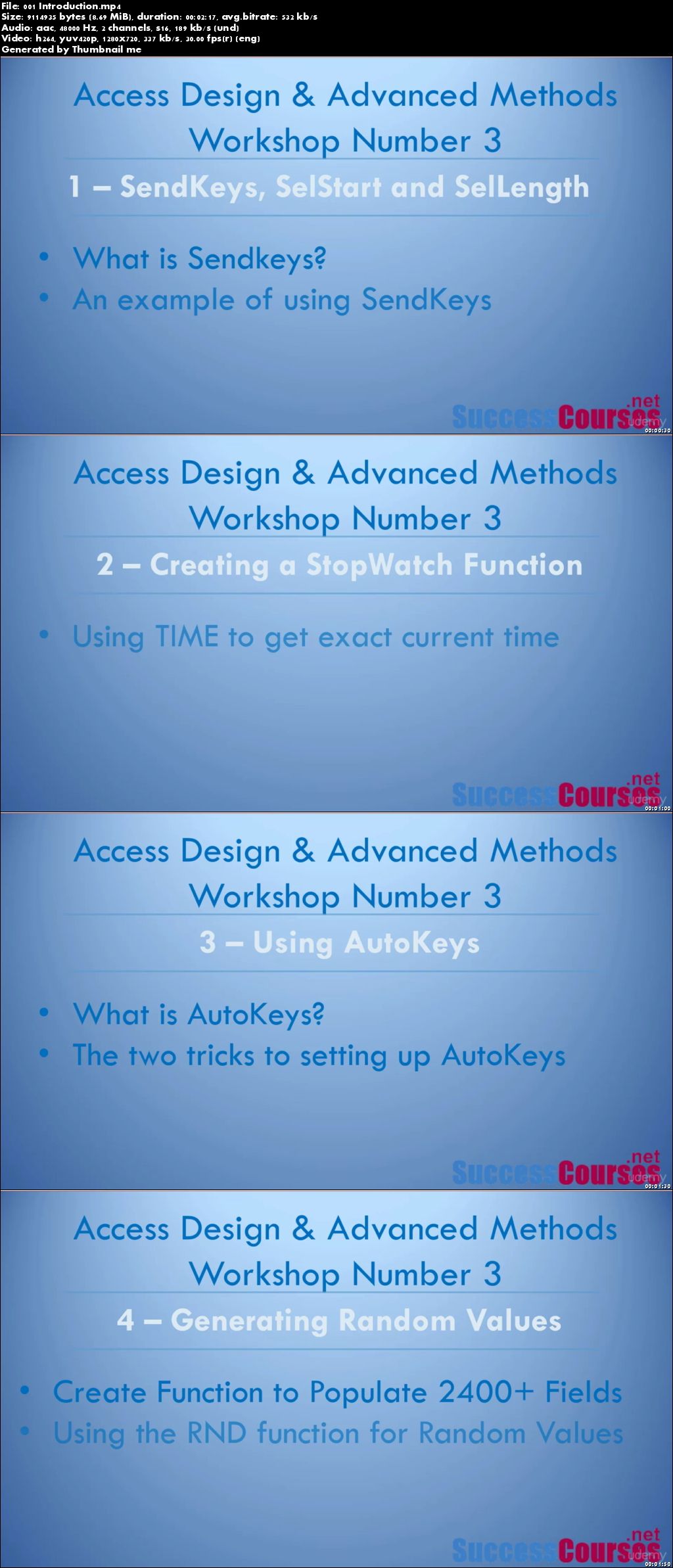 Microsoft Access VBA, Design and Advanced Methods Workshop 3