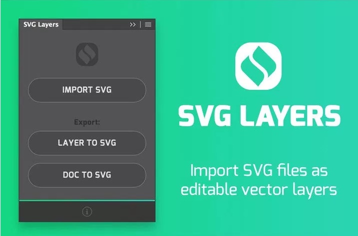 SVG Layers Panel for Adobe Photoshop MacOSX