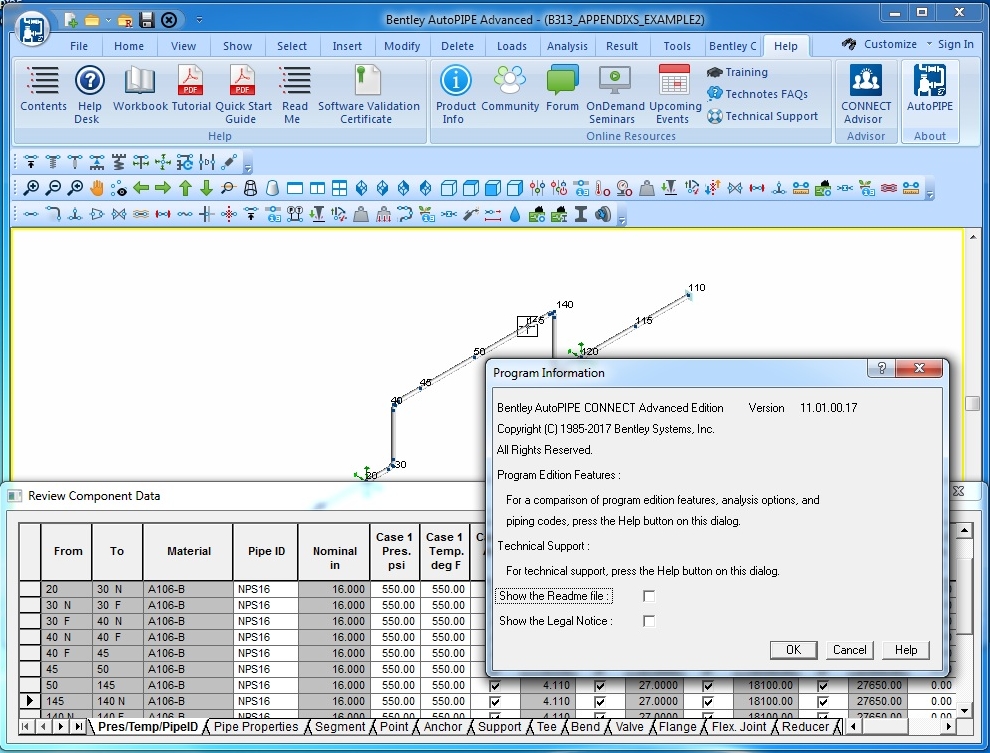 AutoPIPE CONNECT Edition version 11.01.00.17