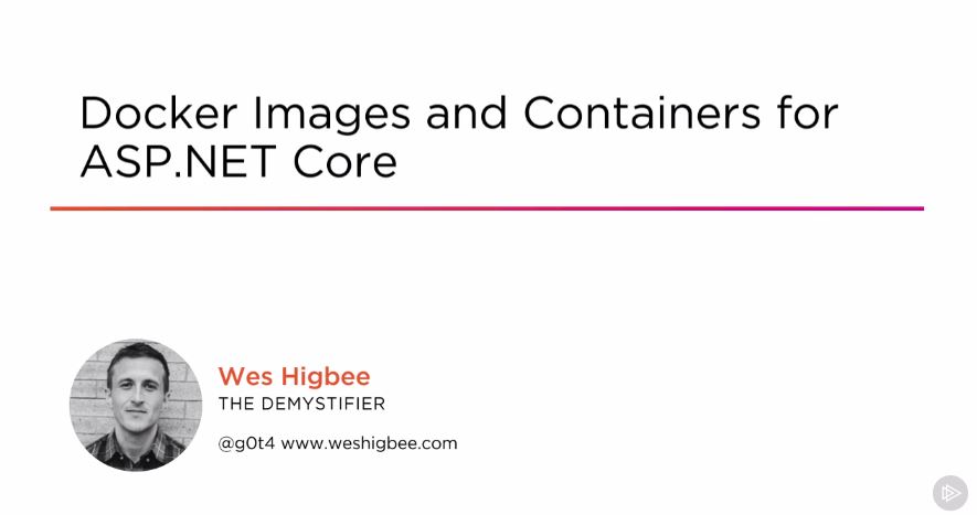 Docker Images and Containers for ASP.NET Core