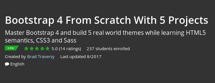 Udemy - Bootstrap 4 From Scratch With 5 Projects