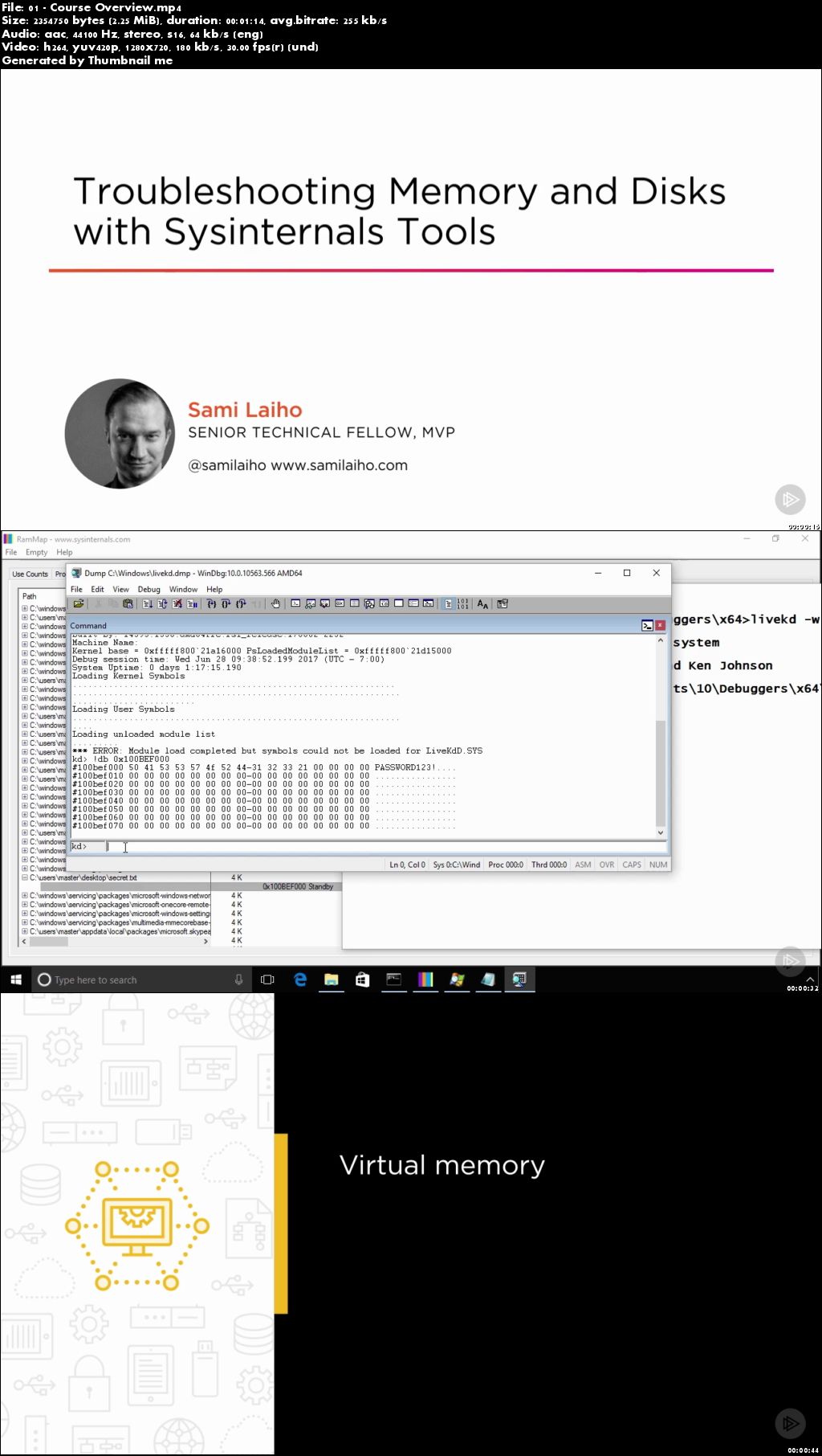 Troubleshooting Memory and Disks with Sysinternals Tools