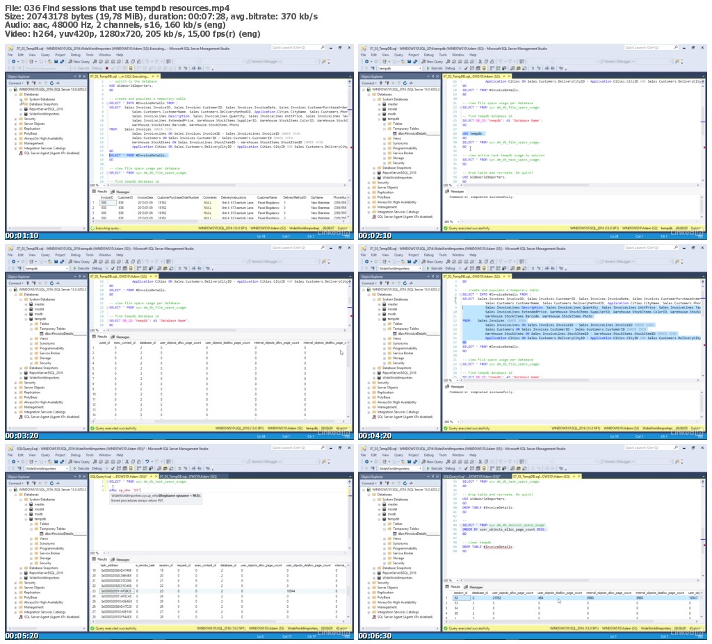 Lynda - SQL Server 2016: Administer a Database Infrastructure