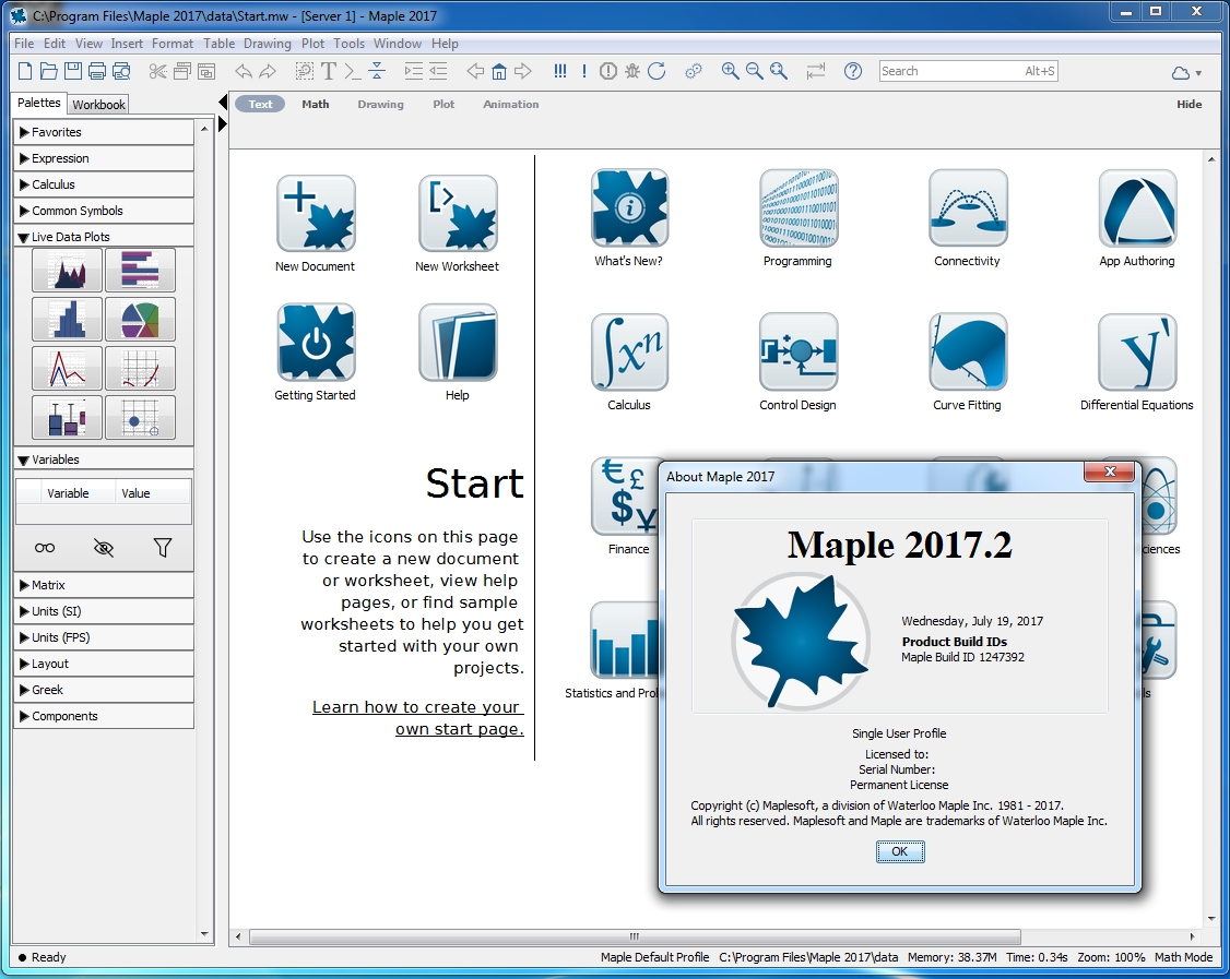 Maplesoft Maple 2017.2 Update