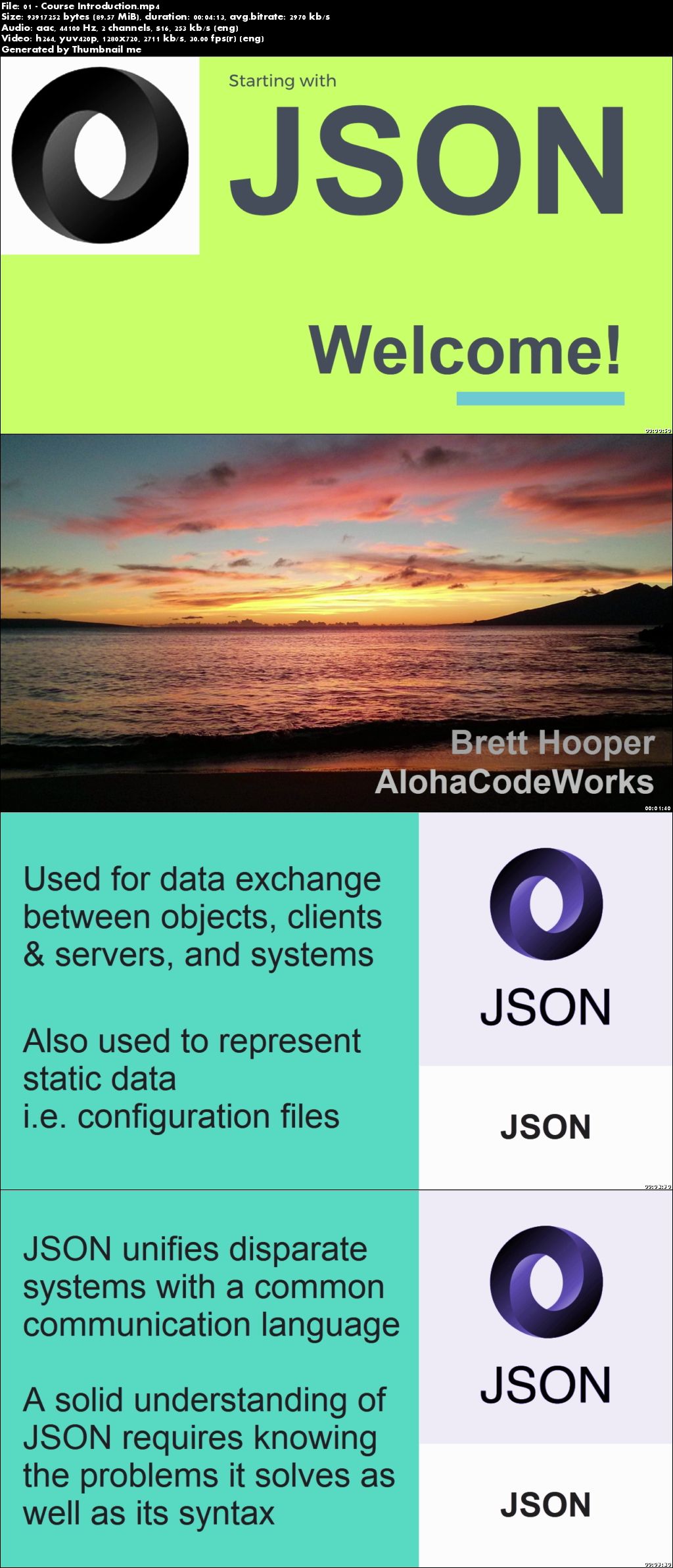 Starting with JSON