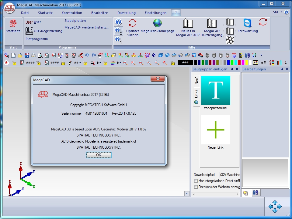 Megatech MegaCAD Maschinenbau 2017