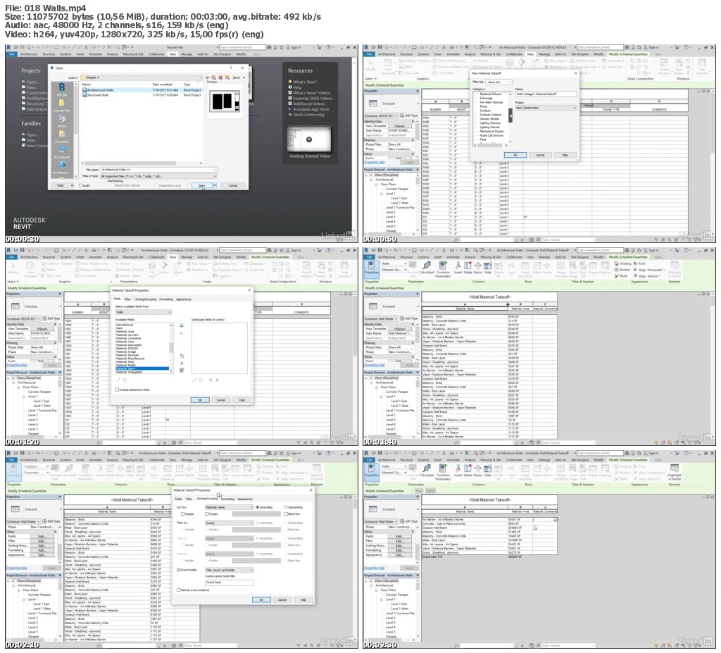 Lynda - Revit Schedules