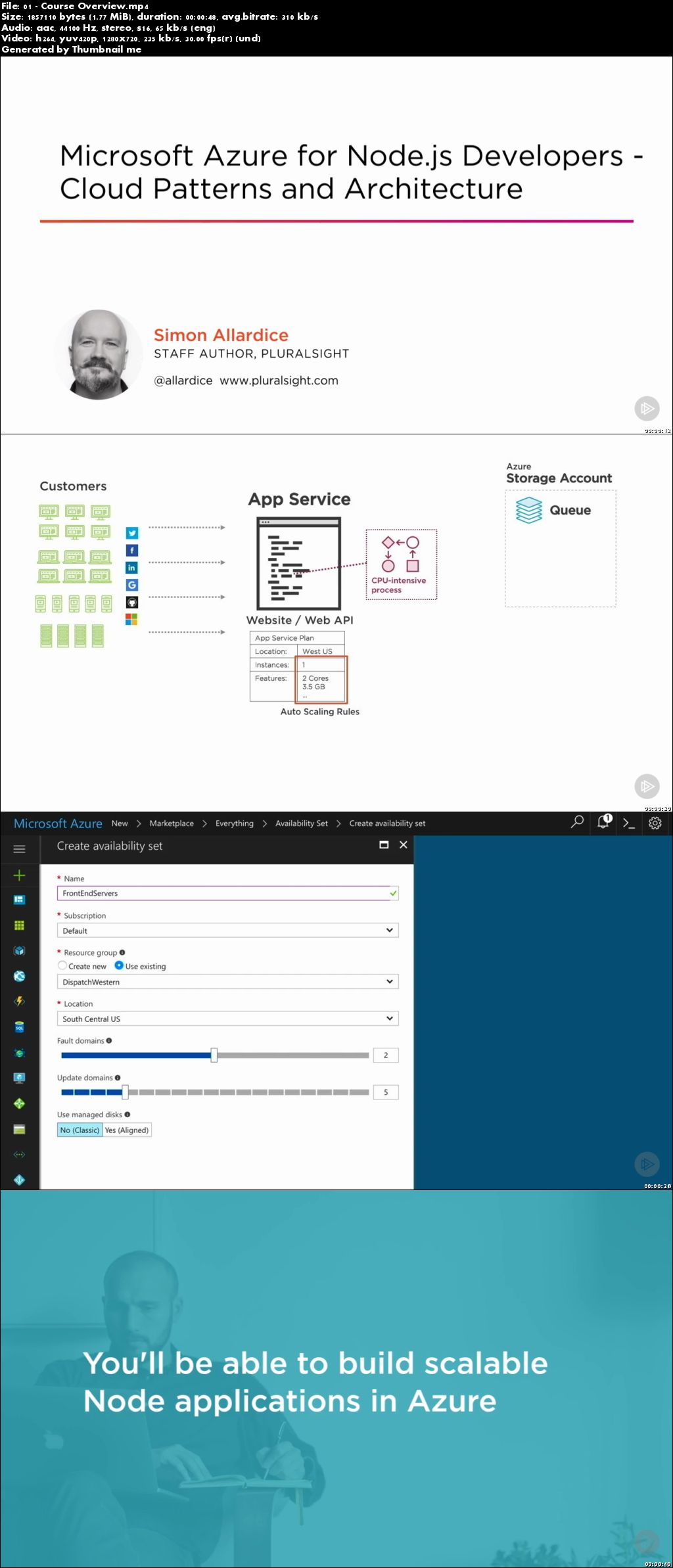 Microsoft Azure for Node.js Developers - Cloud Patterns and Architecture