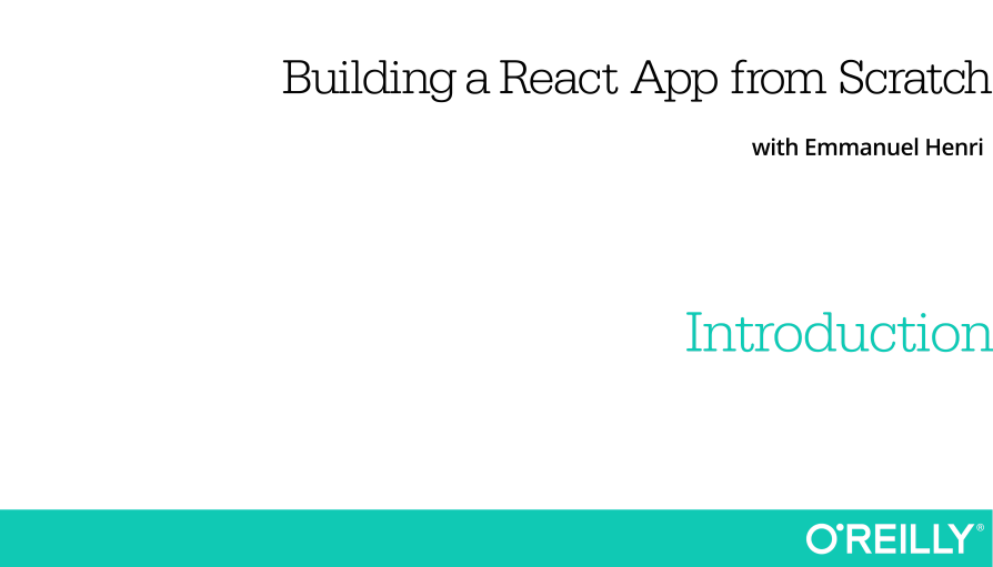 Building a React App from Scratch