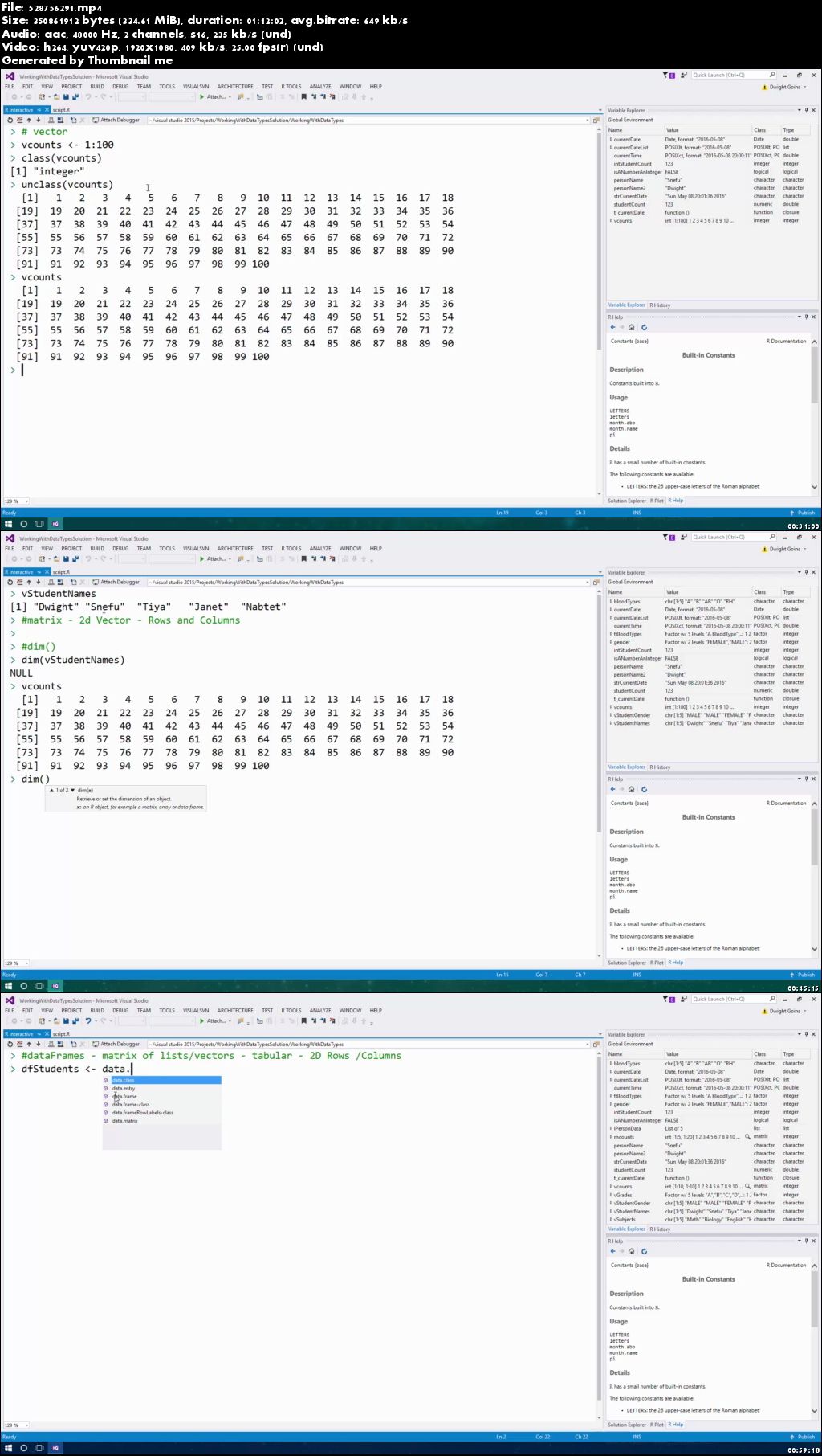 The R Programming Language, Part 3: Data Types