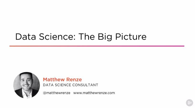 Data Science: The Big Picture