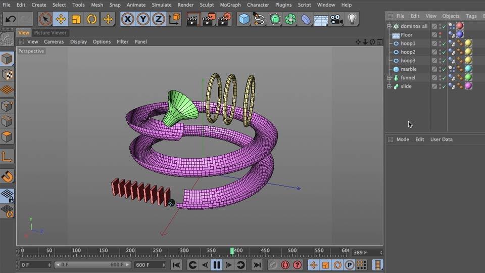 Cinema 4D: Dynamics