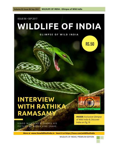 Wildlife of India – September 2017-P2P