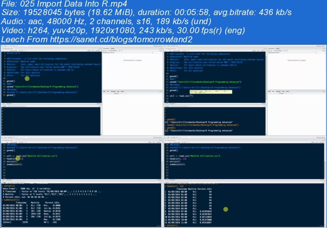 R Programming: Advanced Analytics In R For Data Science