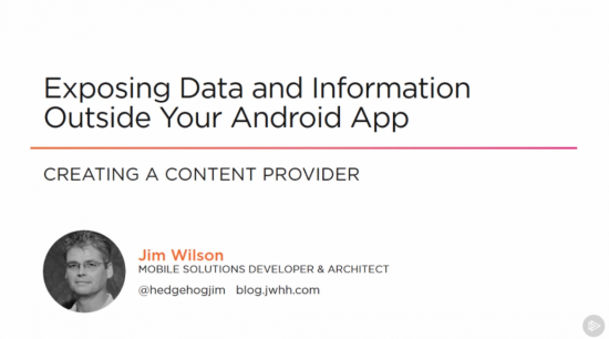 Exposing Data and Information Outside Your Android App