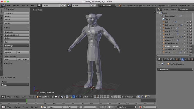 Blender 101 – Blender 321: Character UV Mapping