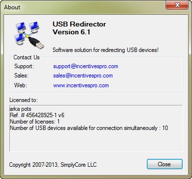 USB Redirector 6.1.1.2460