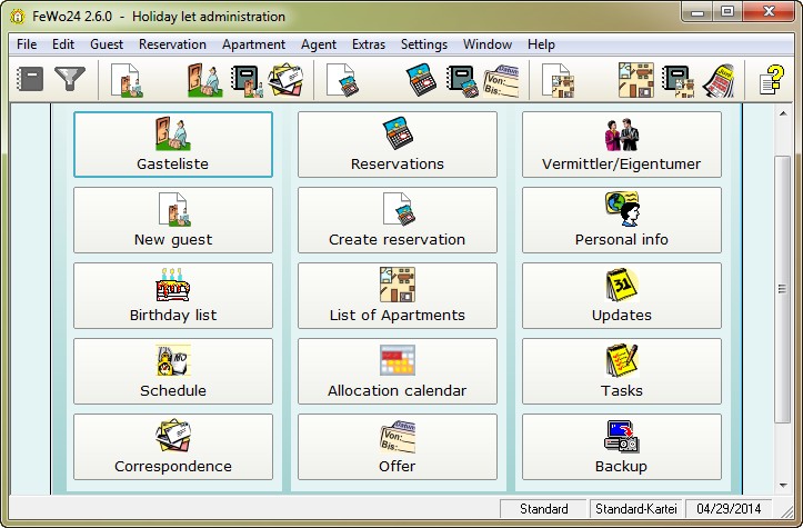 FeWo24 Holiday let administration 2.6.0 Bilanguage