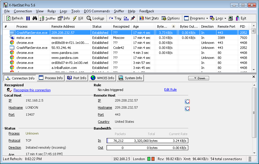 X-NetStat Professional 5.61