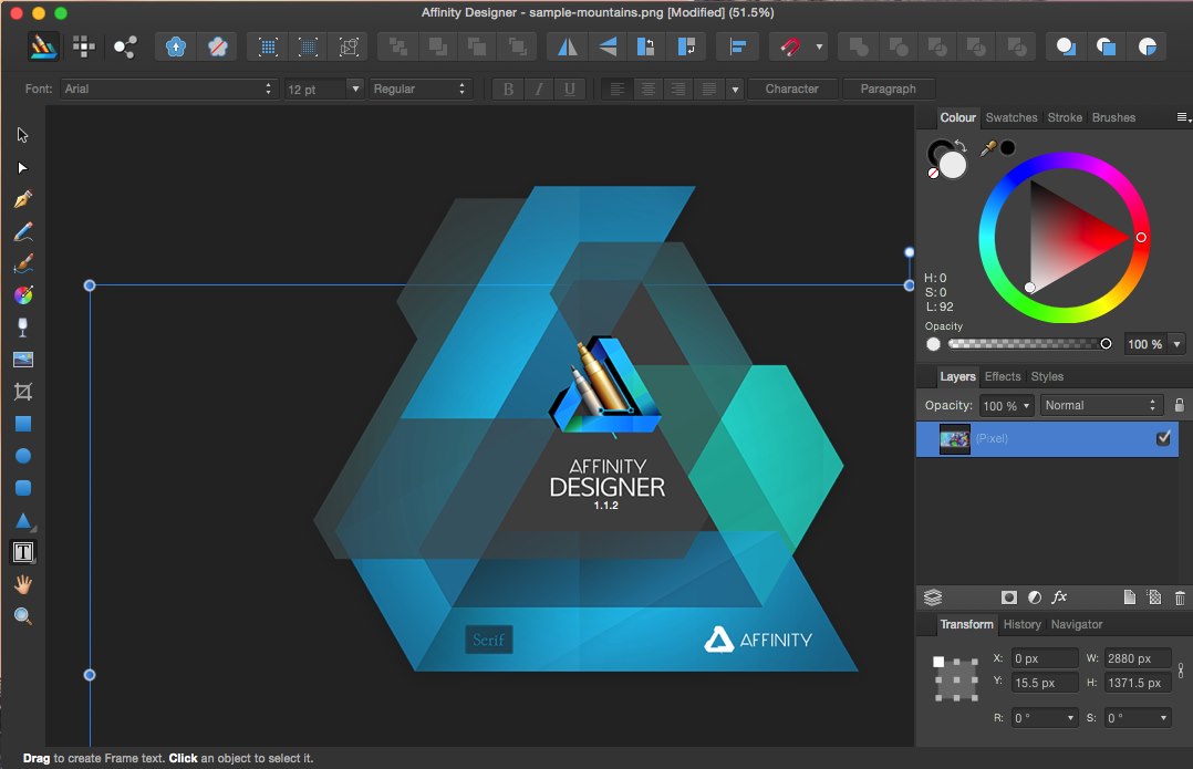 Affinity Designer 1.1.2 Mac OS X