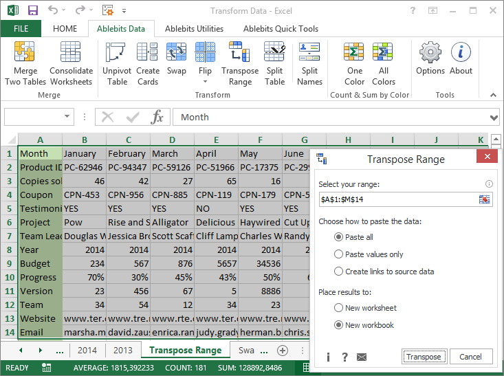 AbleBits Ultimate Suite for Excel 2016.1.6.671 Multilingual