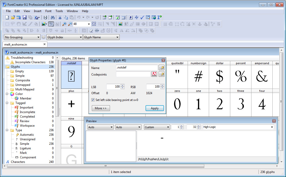 High-Logic FontCreator Professional Edition 9.1.0.1978