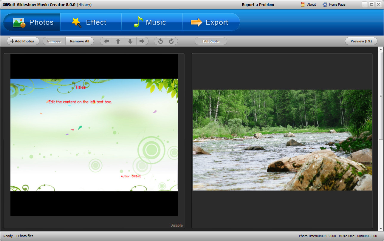 GiliSoft SlideShow Movie Creator 9.0.0