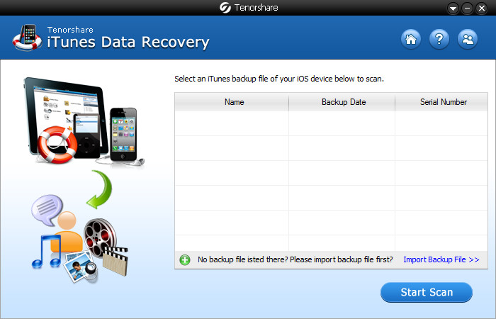 Tenorshare iTunes Data Recovery 6.0.0 Multilingual