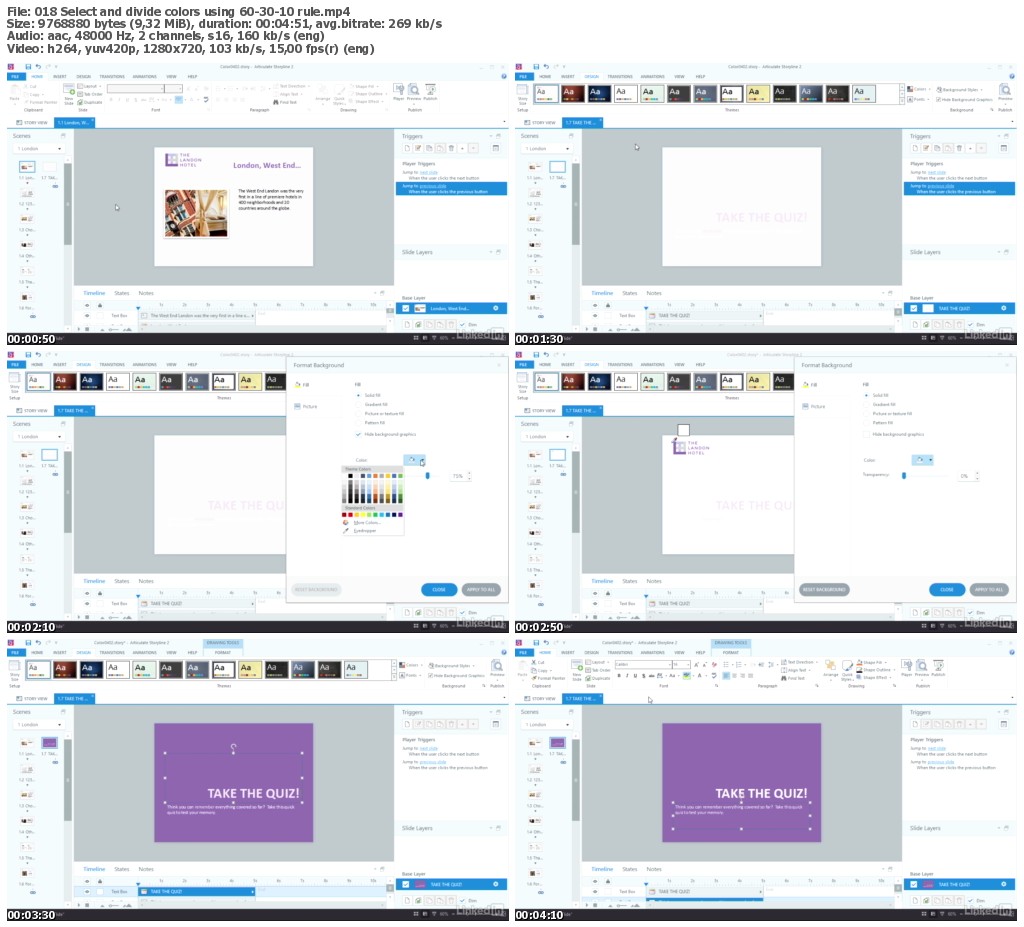 Lynda - Visual Design Basics in Articulate