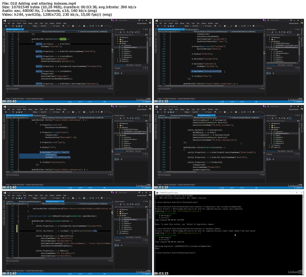 Lynda - Accessing Existing Databases with Entity Framework Core