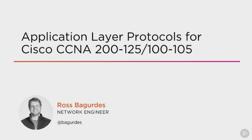 Application Layer Protocols for Cisco CCNA 200-125/100-105 (2016)