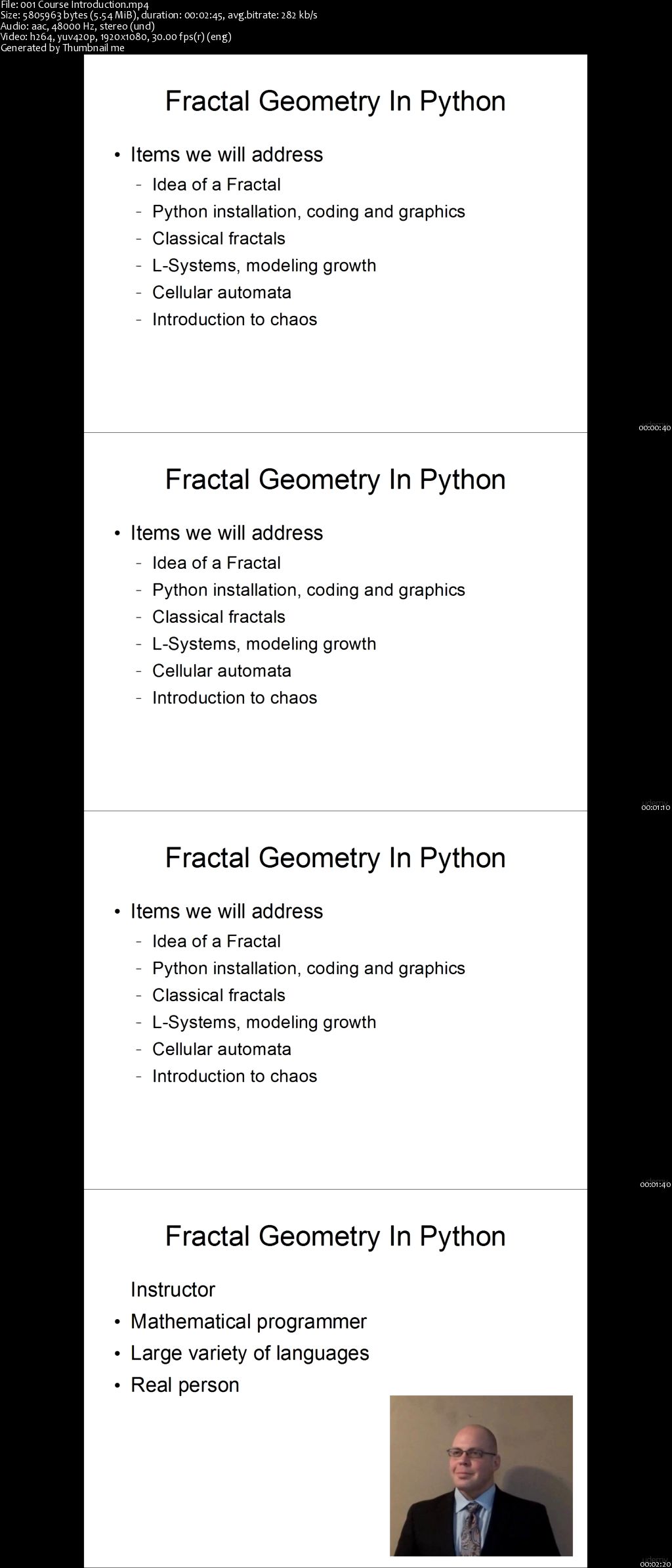 Fractal Geometry in Python (2016)