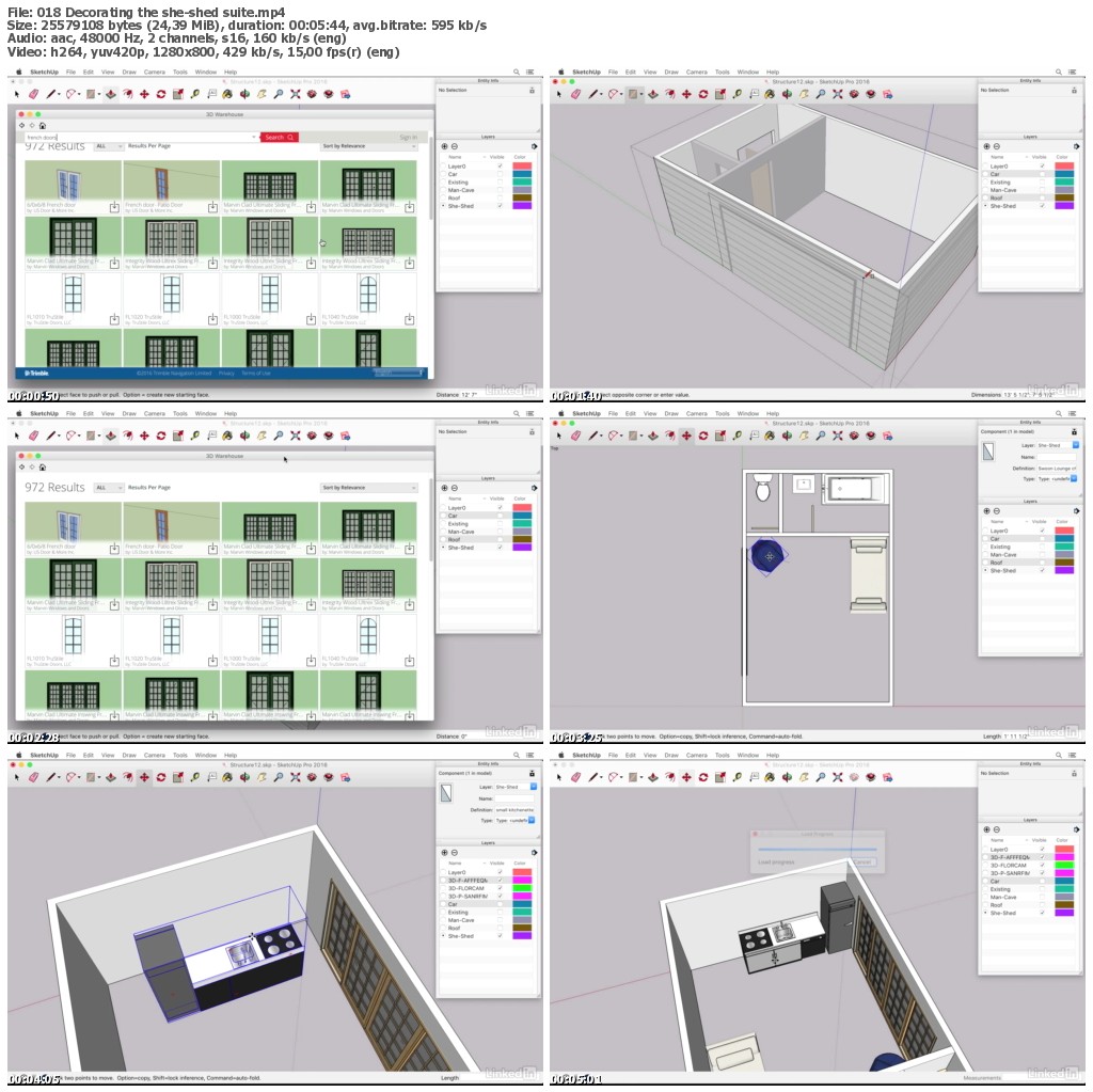 Lynda - SketchUp: The Ultimate Man-Cave or She-Shed Design