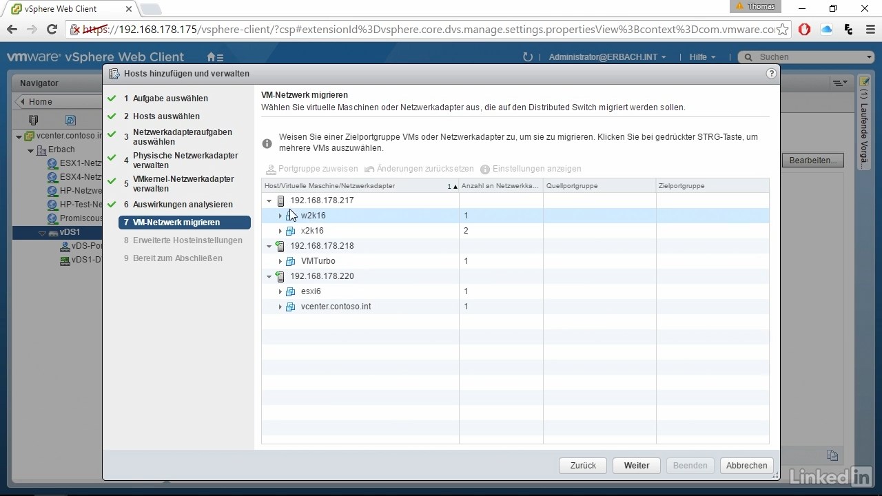 VMware vSphere 6 und vCenter 6 – Netzwerke