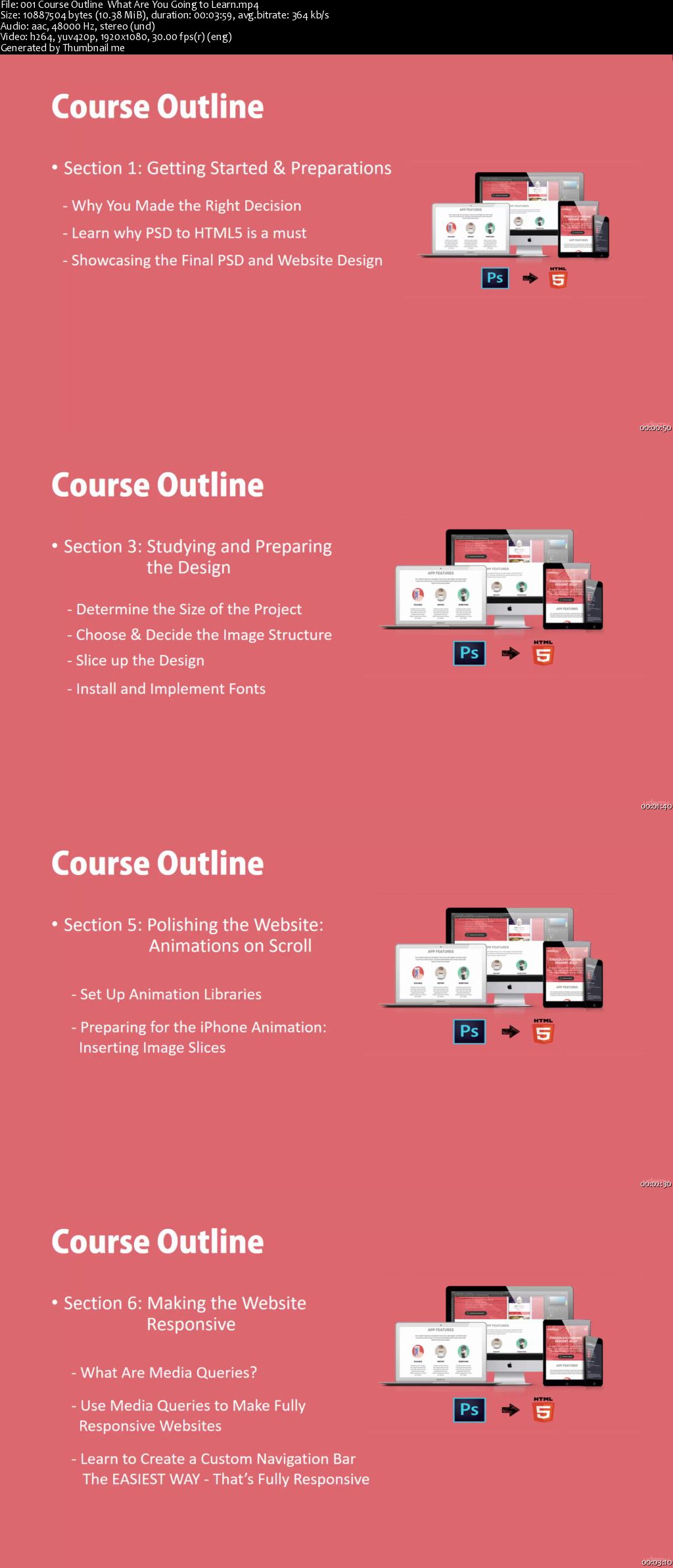 PSD to Responsive HTML5: Beginner to Advanced