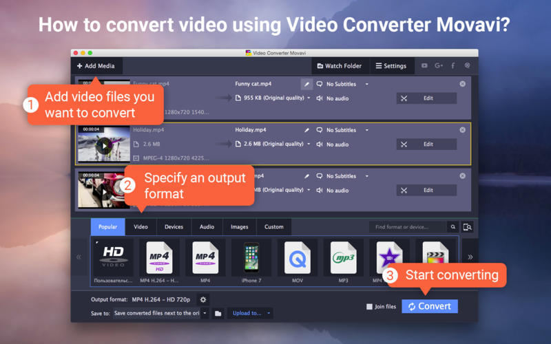 Movavi Video Converter 7.0 MacOSX