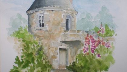 Copy me, learn & paint this watercolour in six easy steps.