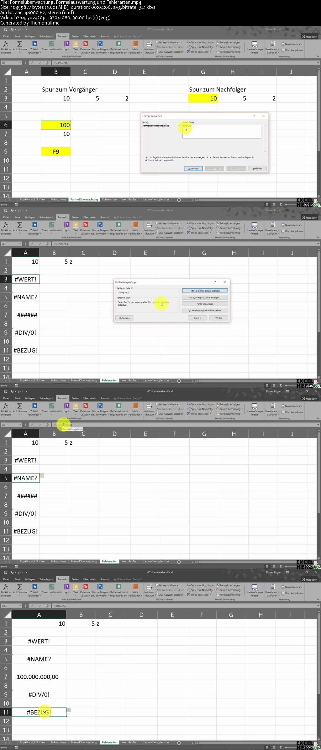 Excel Formeln & Funktionen & Pivot-Tabellen Masterclass