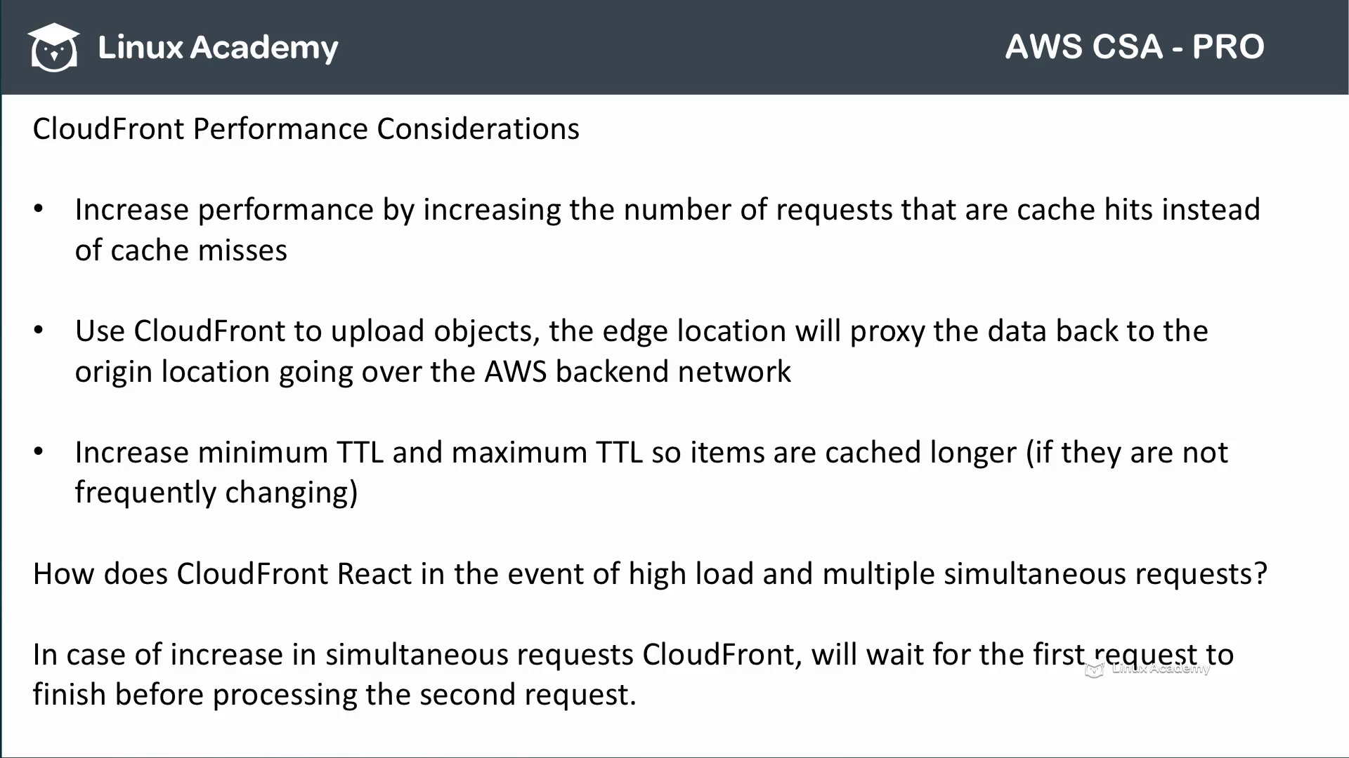 LinuxAcademy - AWS Certified Solutions Architect Professional Level