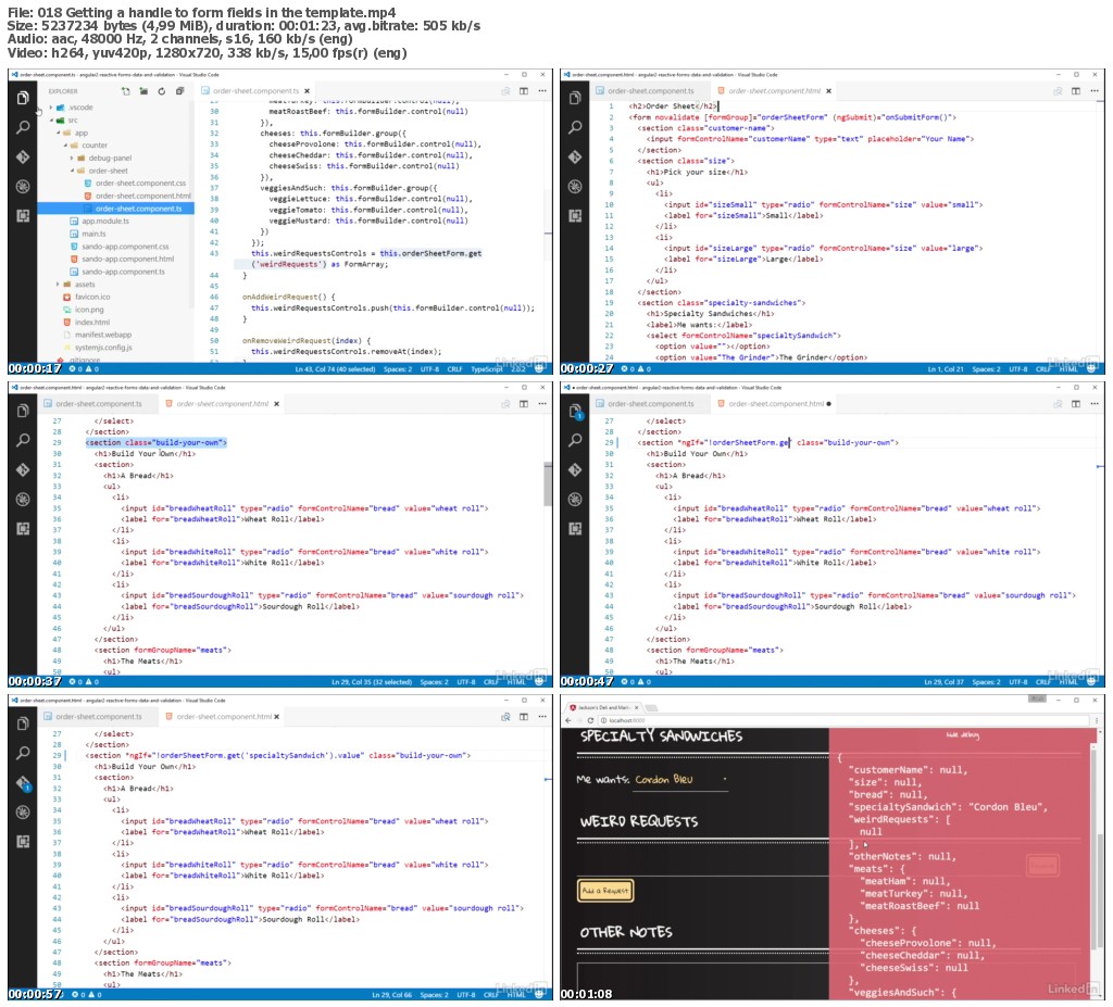 Lynda - Angular 2 Forms: Data Binding and Validation